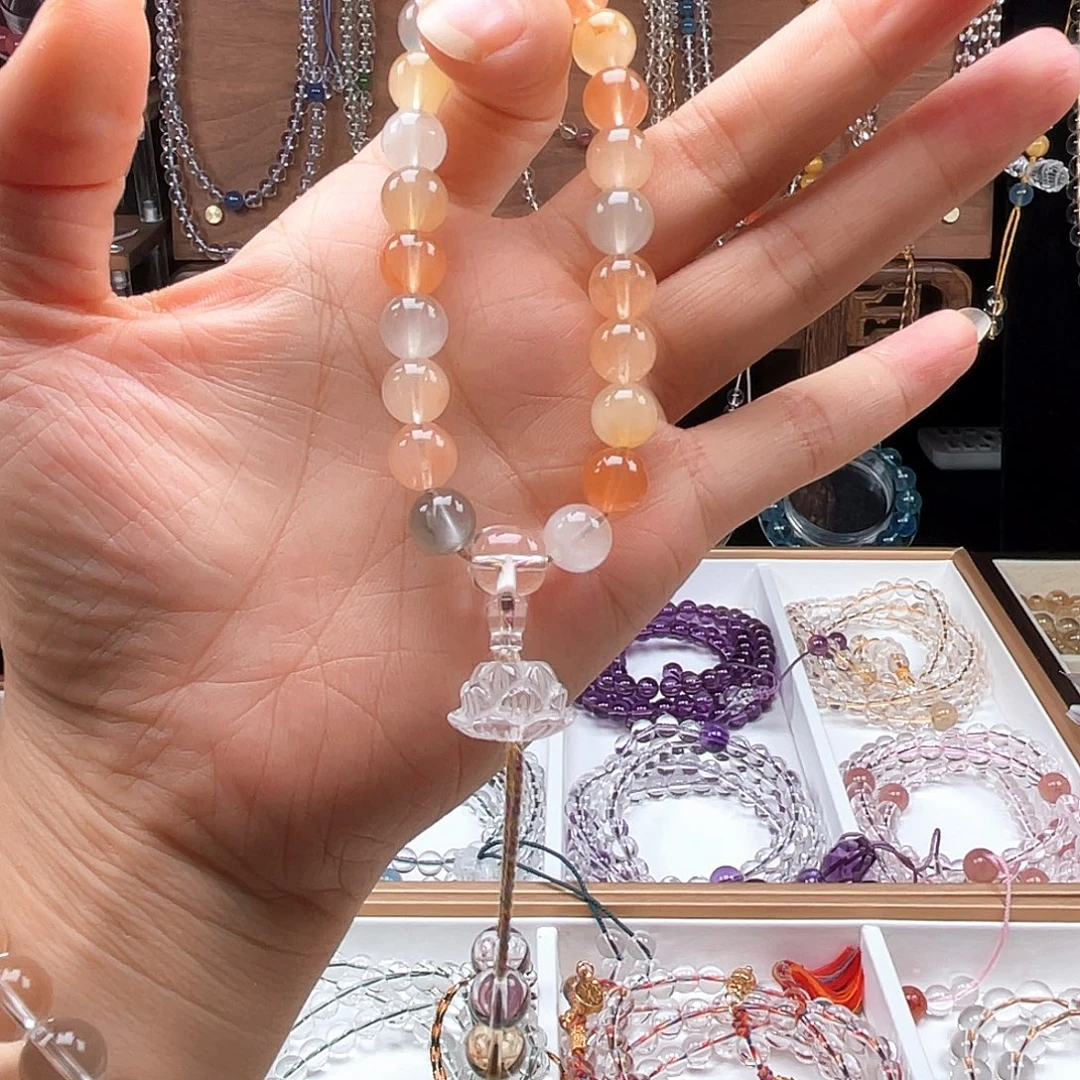 小***丁石英石纯铜兔毛手持