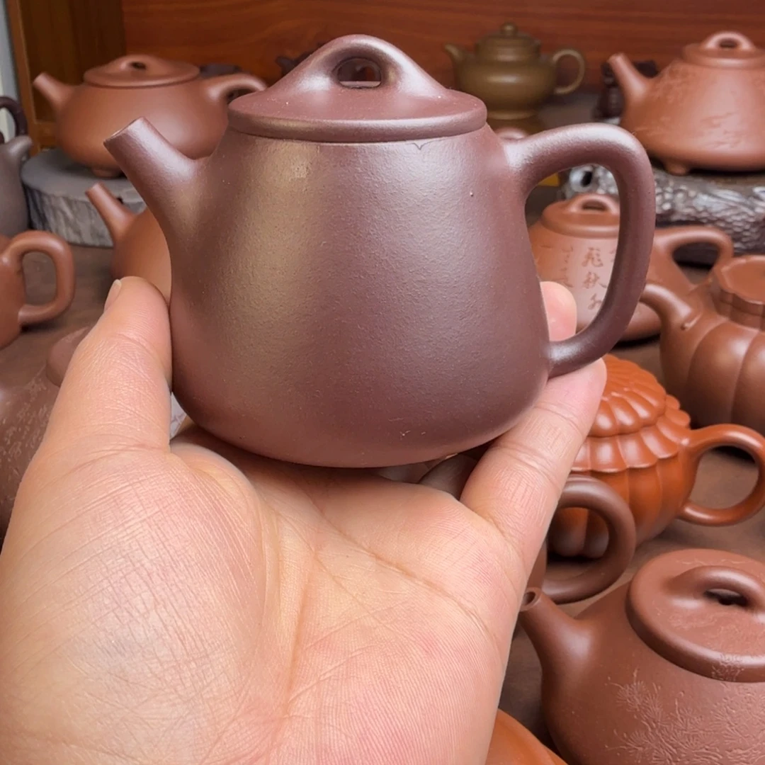 茶壶紫砂半手工高瓢容量150