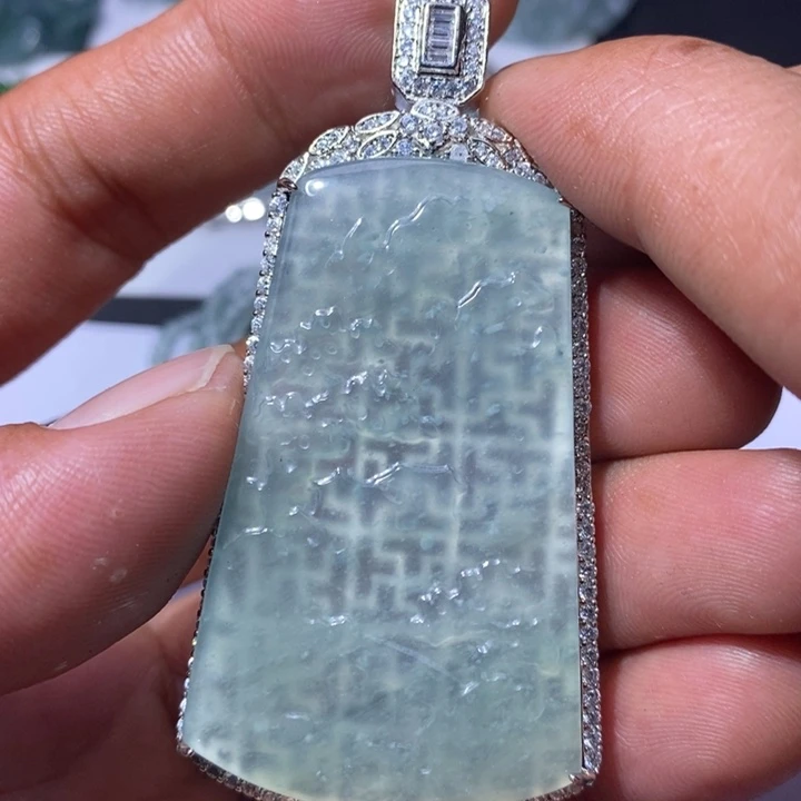 翡翠未镶嵌颈饰天然翡翠