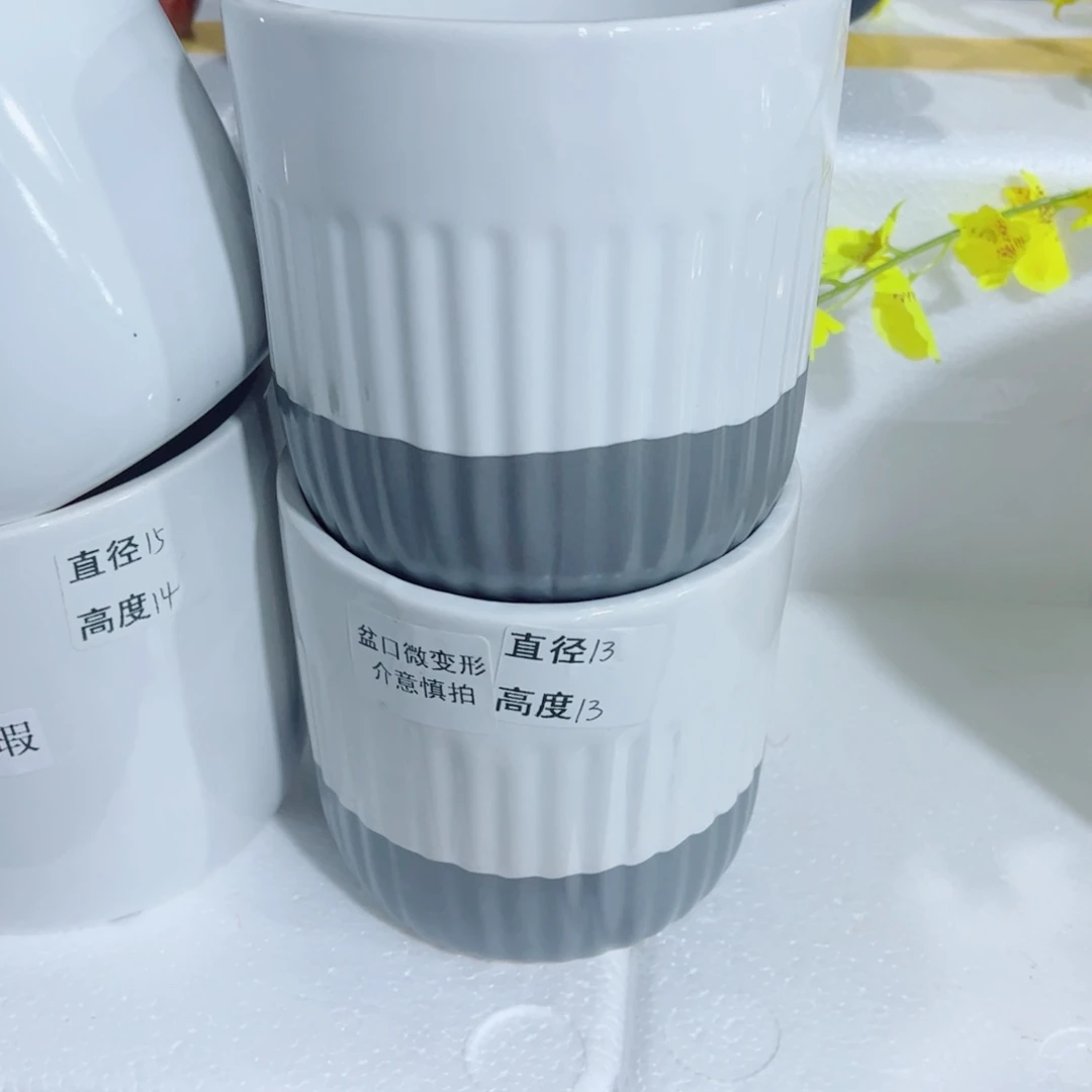 有孔，陶瓷花盆满10米包邮发货