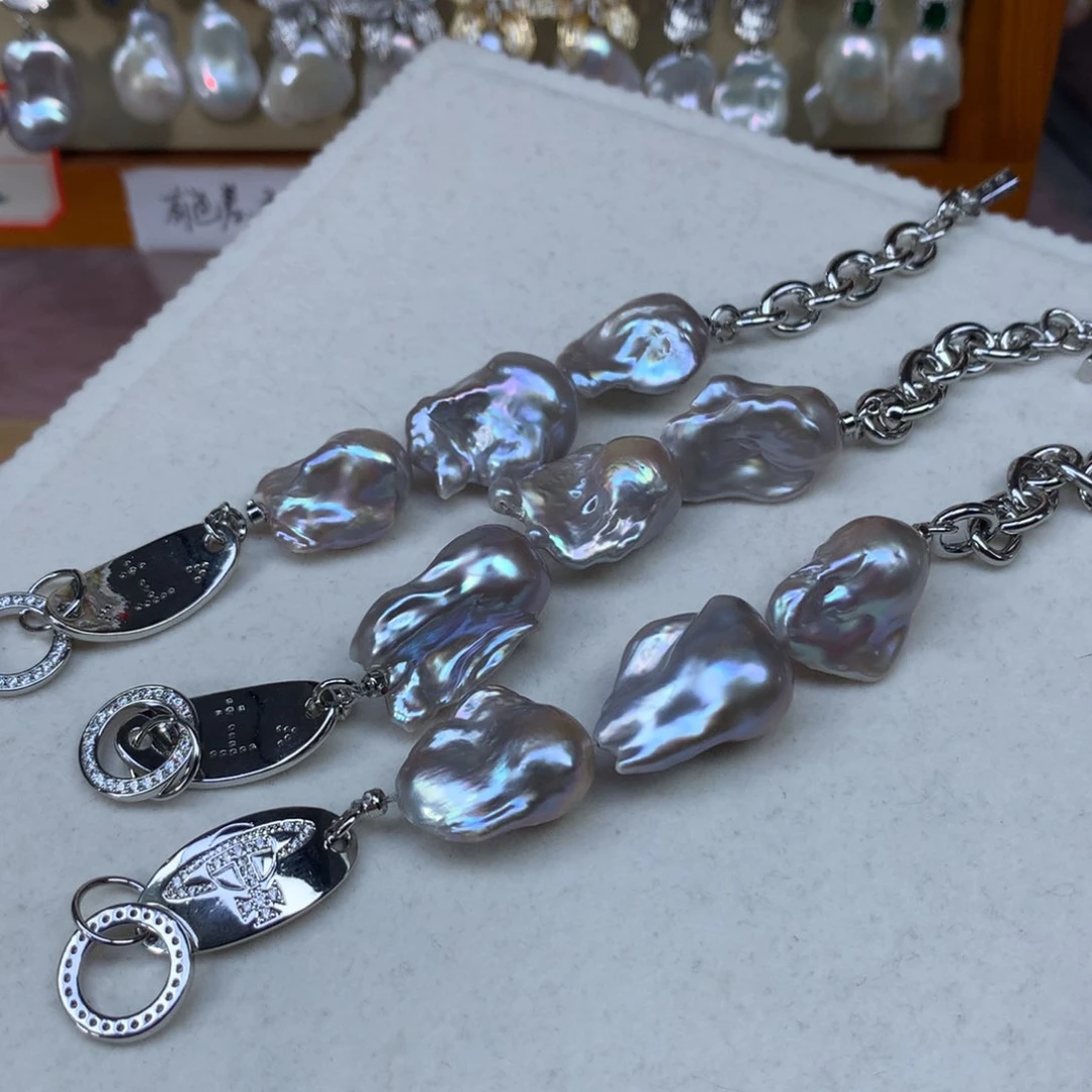 合金淡水珍珠耳环特价手链196随机发一个