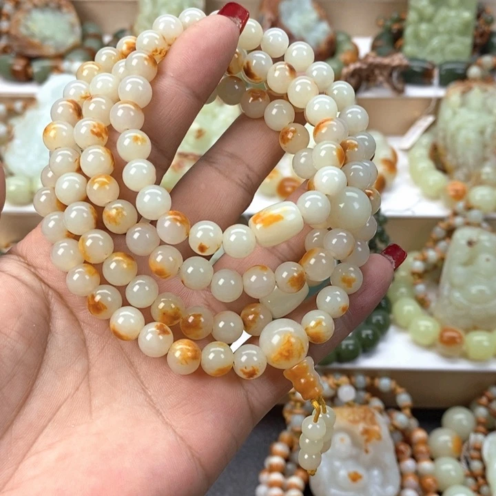 【闪购商品】透闪石质玉手链未镶嵌英*