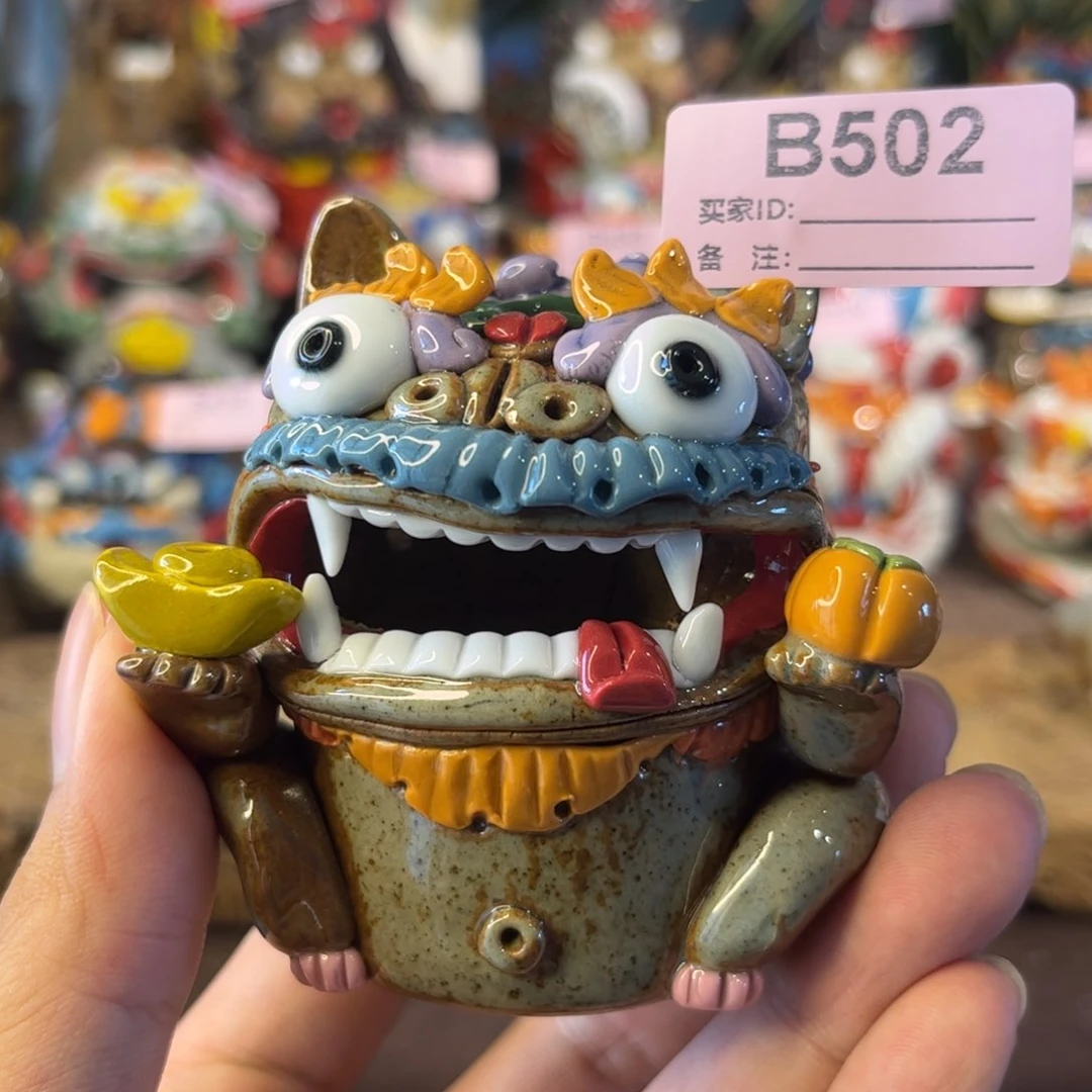 呀***呦泥塑纯手工茶宠摆件