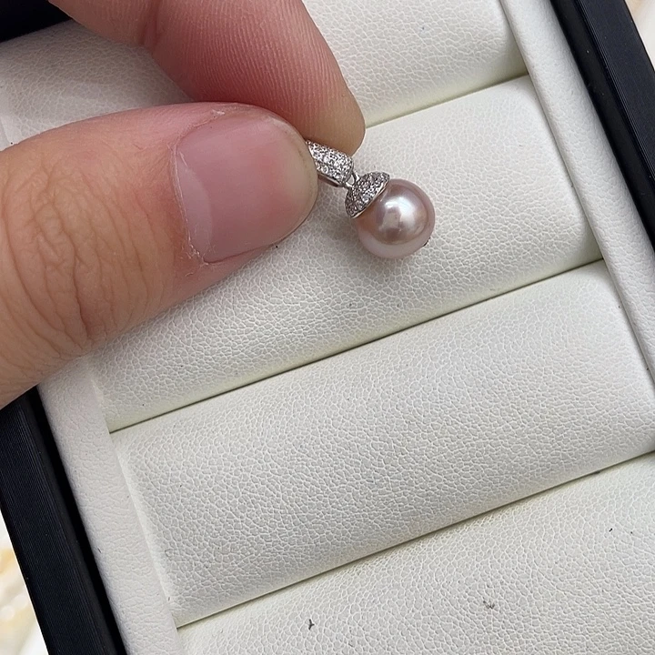 银S925镶嵌淡水珍珠戒指