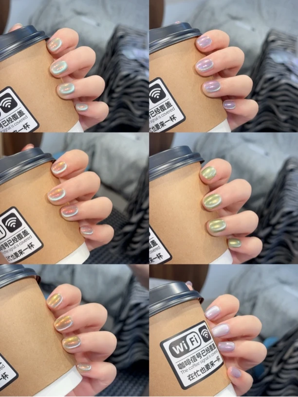 【泡泡极光】纯手工穿戴甲默认瑕疵no退no换完美勿扰