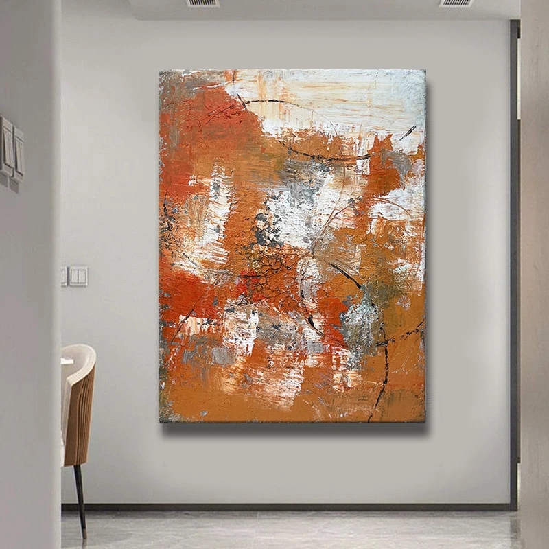 玄关墙正对入户门壁画客厅背景墙挂画玄关装饰画