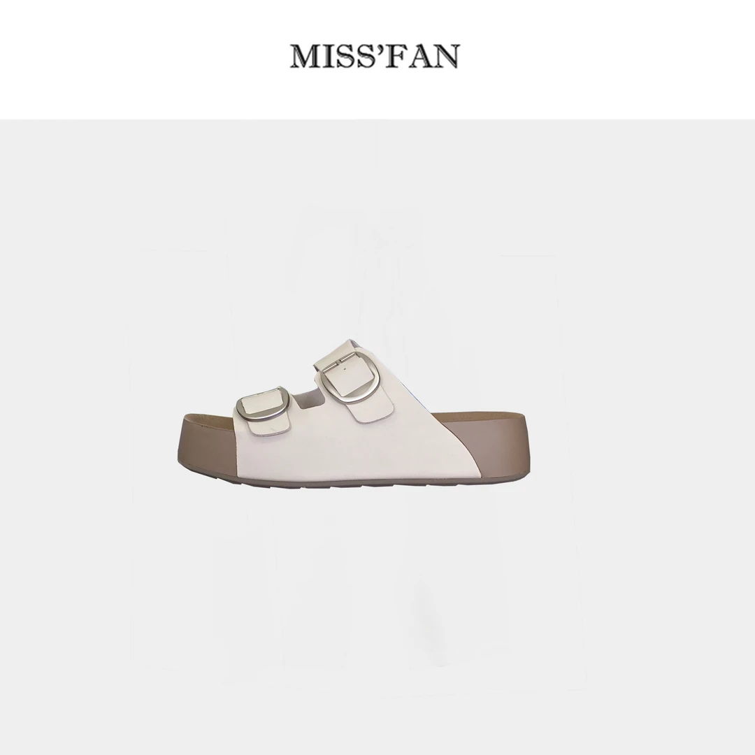 「吐司博肯」 夏季懒人一脚蹬厚底博肯拖鞋