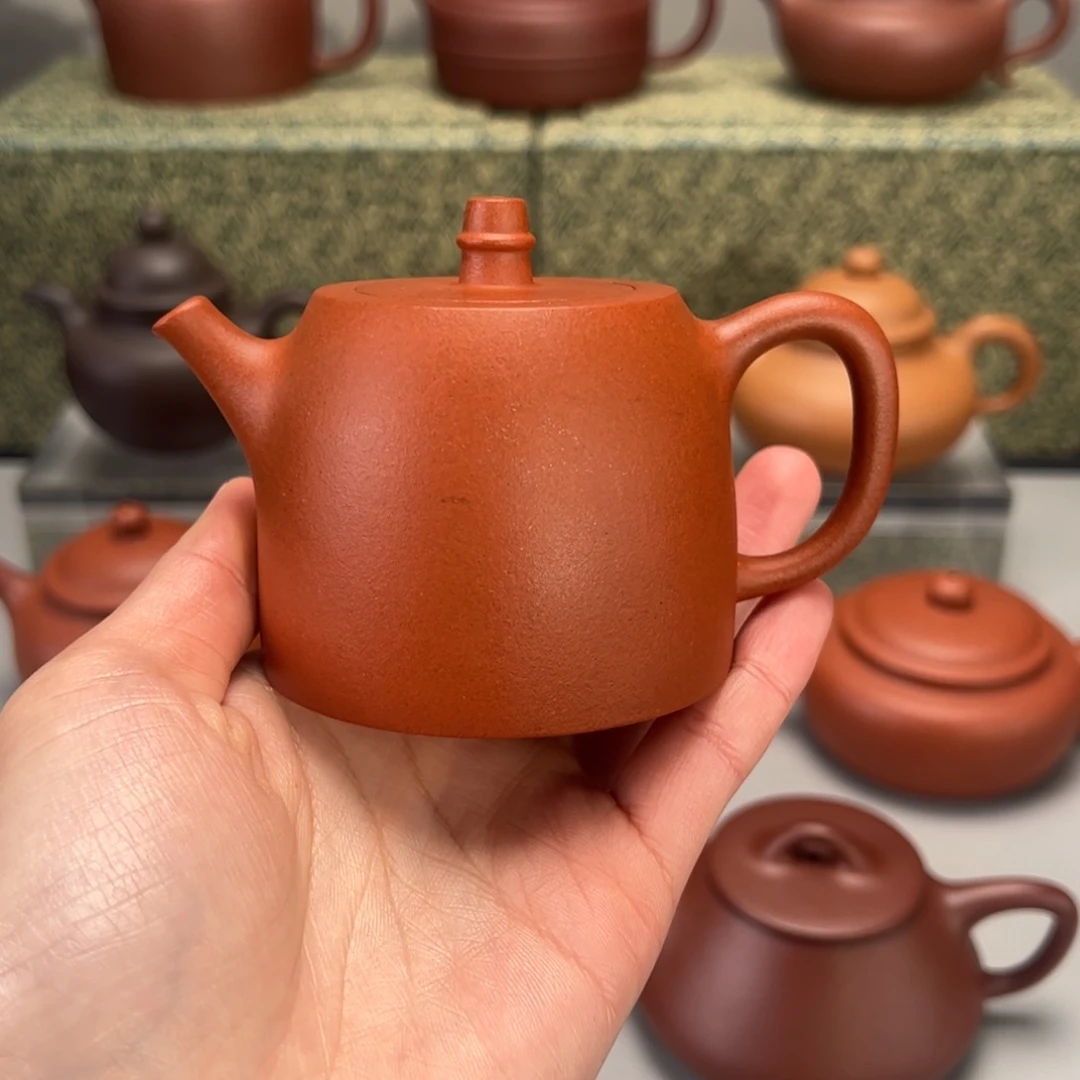 紫砂茶壶赵庄红泥150c汉铎