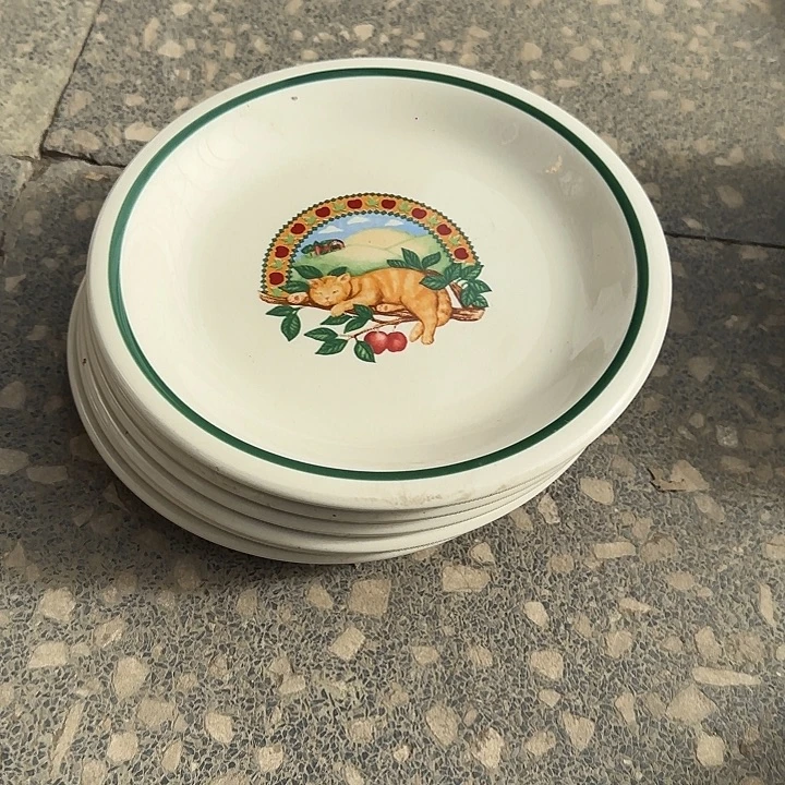 青****瓷片摆件陶瓷盘子碗啥都有