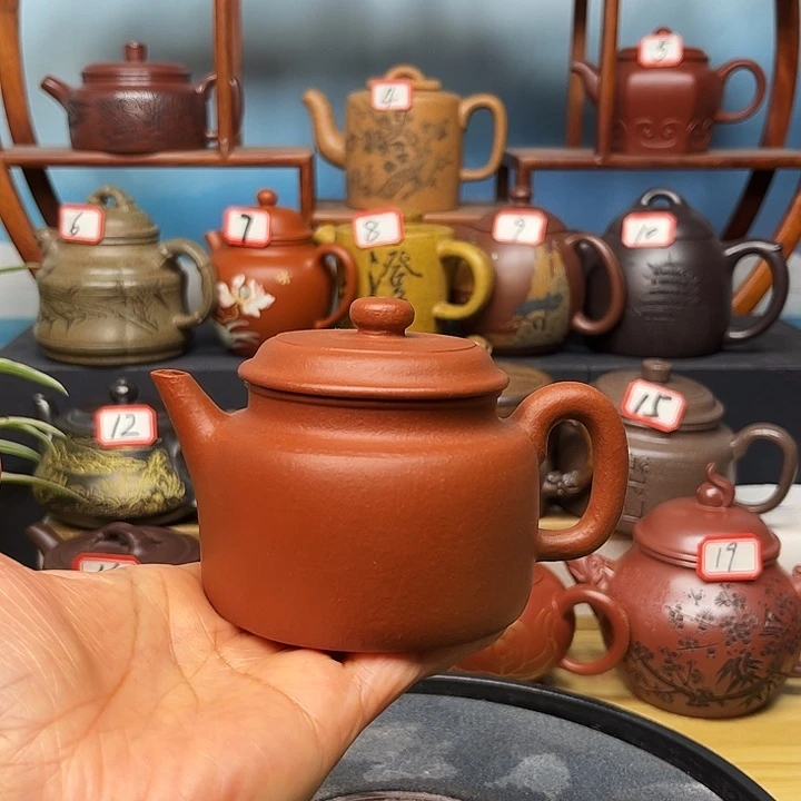 紫砂茶壶微瑕不带证书礼盒180cc