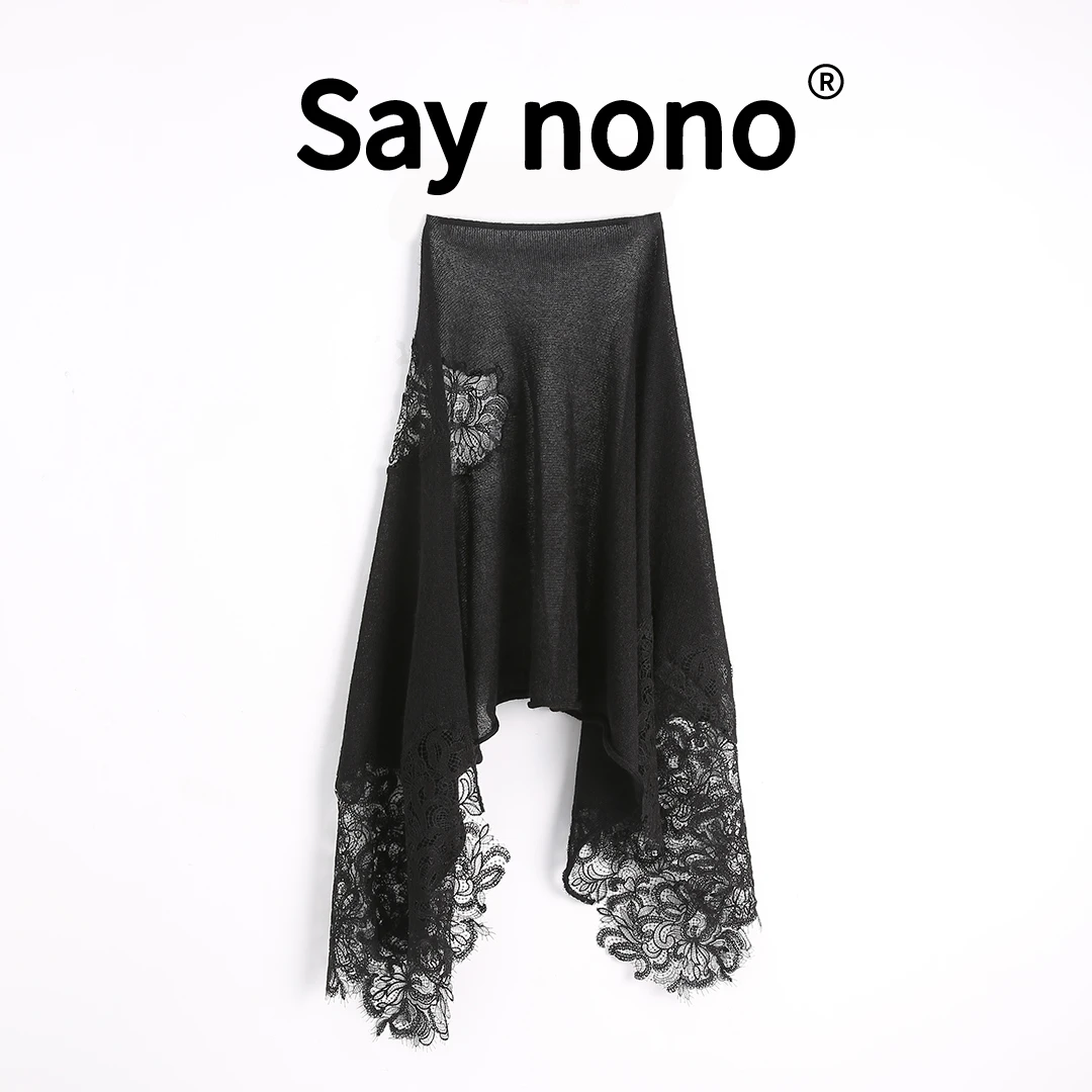 懒猫nono│Saynono 法式＿重工蕾丝镂空超幼马海披肩开衫 /T24176