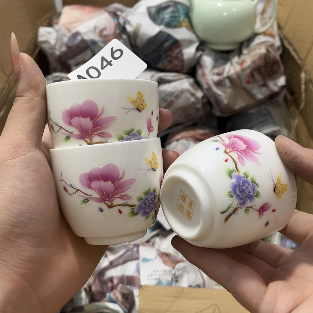 瓷片茶摆件工艺品摆件666