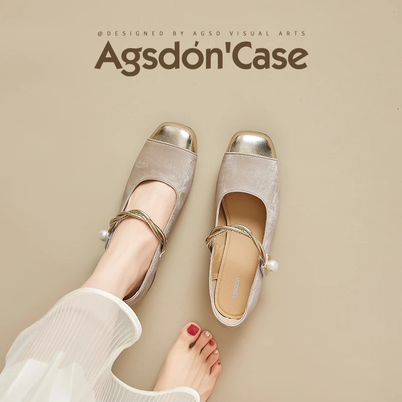 Y奥古狮登玛丽珍女鞋2025新款夏季粗跟凉鞋配裙子法式绝美单鞋爆Y