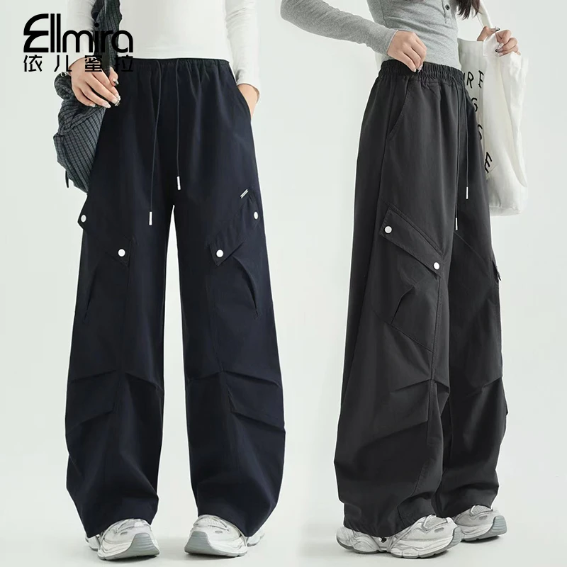 【原创】9491女童工装裤秋季儿童长裤运动裤休闲宽松洋气大童裤子潮