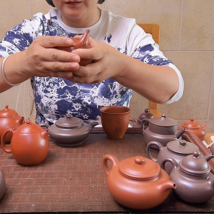 茶壶紫砂夕***昏宜兴紫砂壶艺术