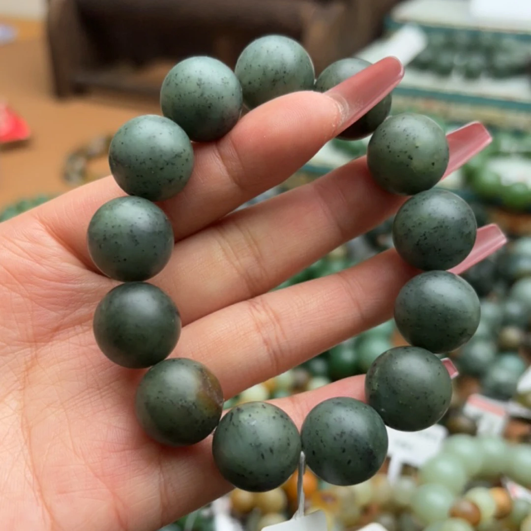 和田玉手串15d拍一发一