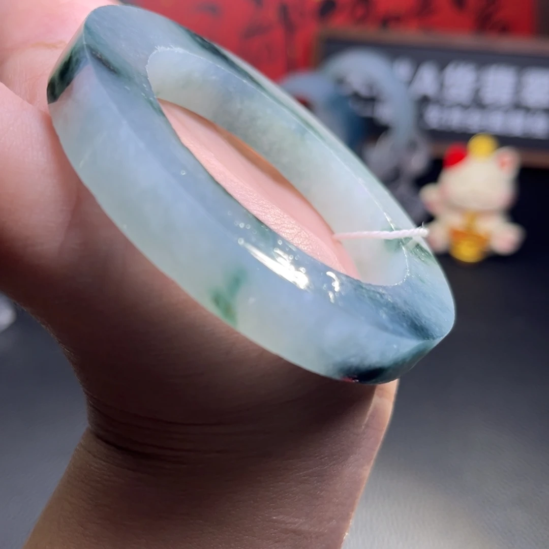 定制翡翠未镶嵌翡翠手镯定制孤品清仓特价52-58