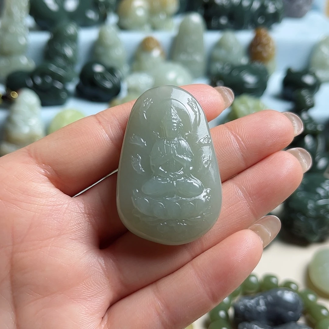 和田玉未镶嵌挂件