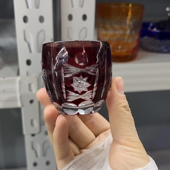 手柄款水晶玻璃微瑕一个