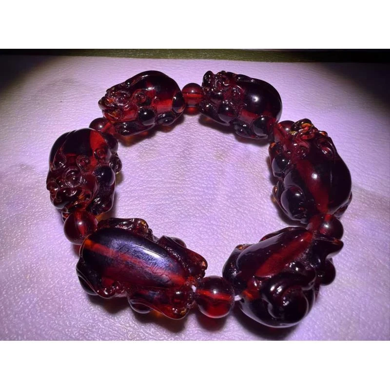 精美手串    A8077  红貔貅单圈1