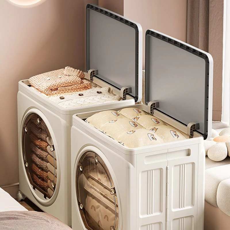 可折叠储物箱儿童玩具换季衣物杯子收纳箱大空间宿舍可视整理箱子