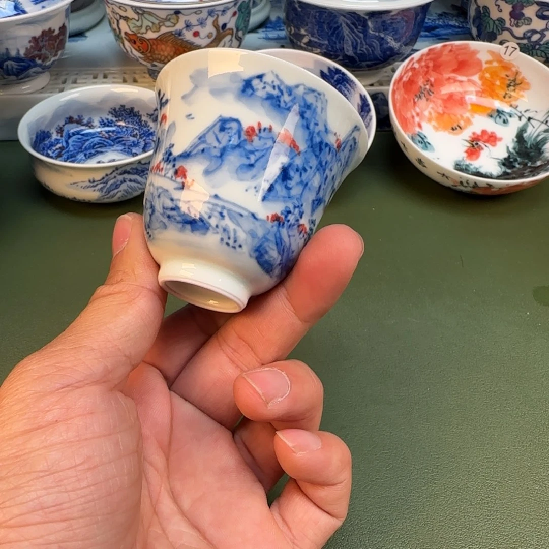 纯手工纯手绘茶具石头21