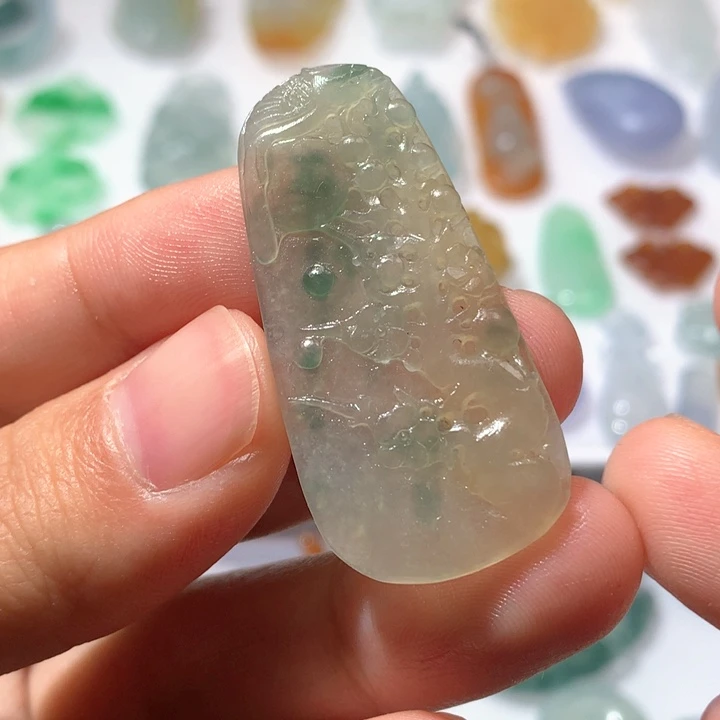 未镶嵌定制翡翠喜上眉梢