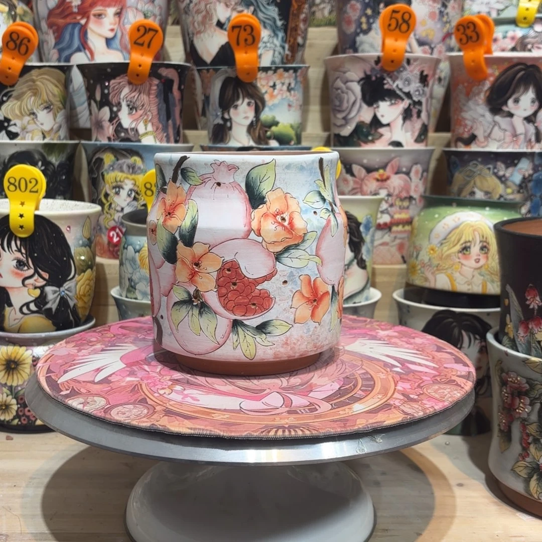 景德镇手绘花盆陶瓷11/14