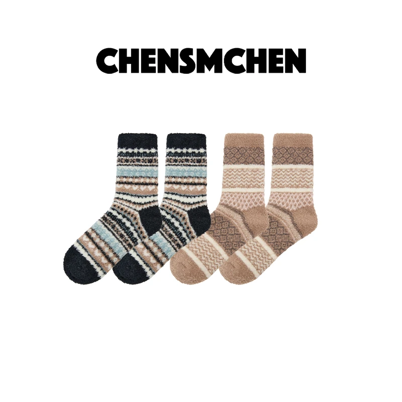 CHENSMCHEN×JCSO 【圈圈岛】费尔岛圈圈纱中袜CSS11659NL