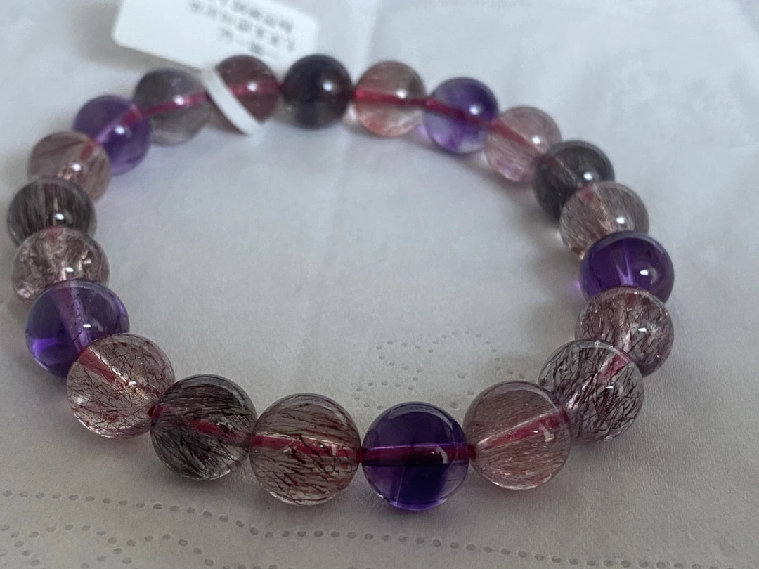 天然水晶彩超七，卡九加的！发丝细柔顺，红色色素多