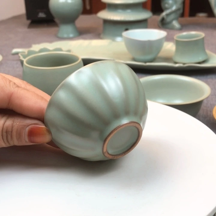 瓷片仿古小单杯水