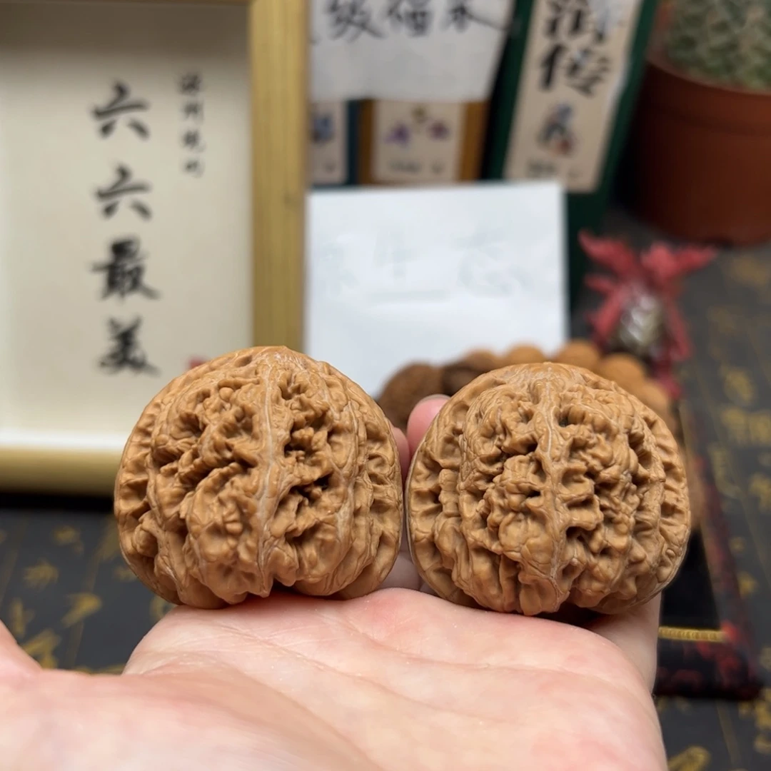 文玩核桃把件45平谷粗筋