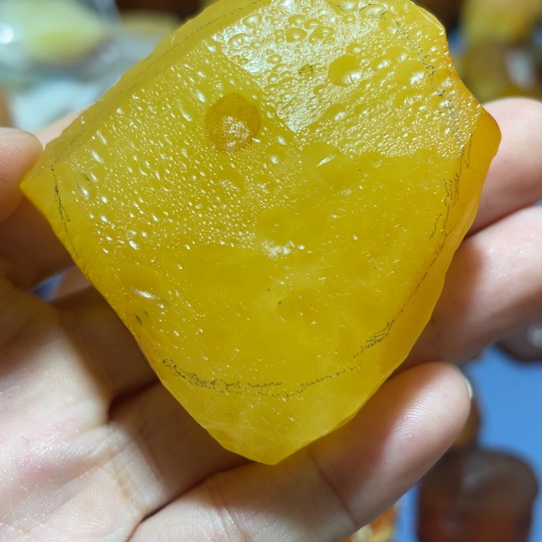 哥***”未镶嵌定制蜜蜡扣子