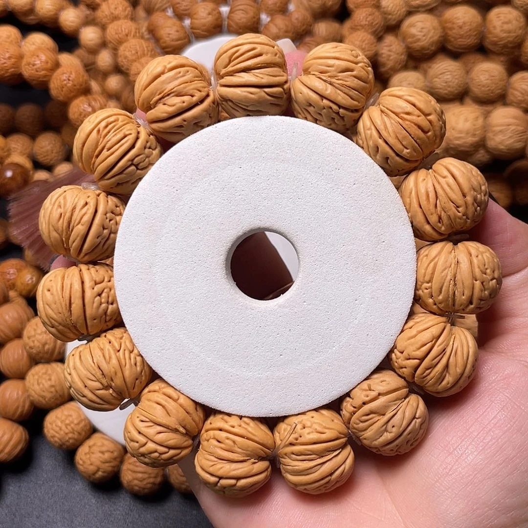 手串桃核磨盘宽脐