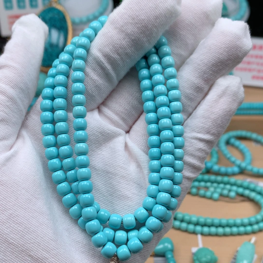 绿松石未镶嵌珠宝奇石5.6mm