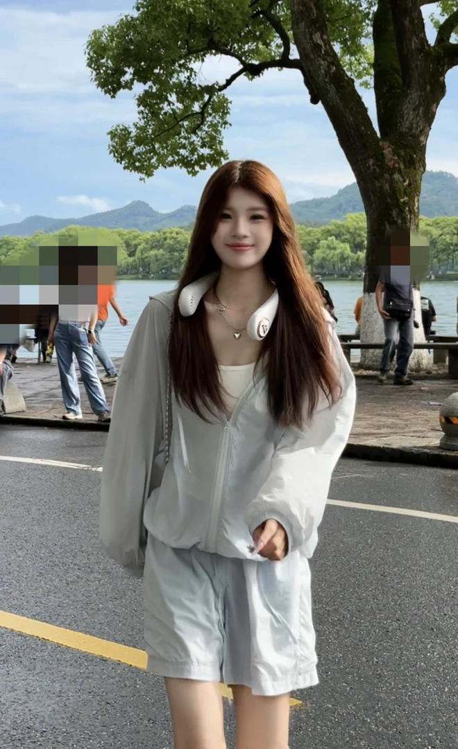 【YUKI】运动时尚防晒套装女网红新款高级感休闲轻薄透气长袖短裤