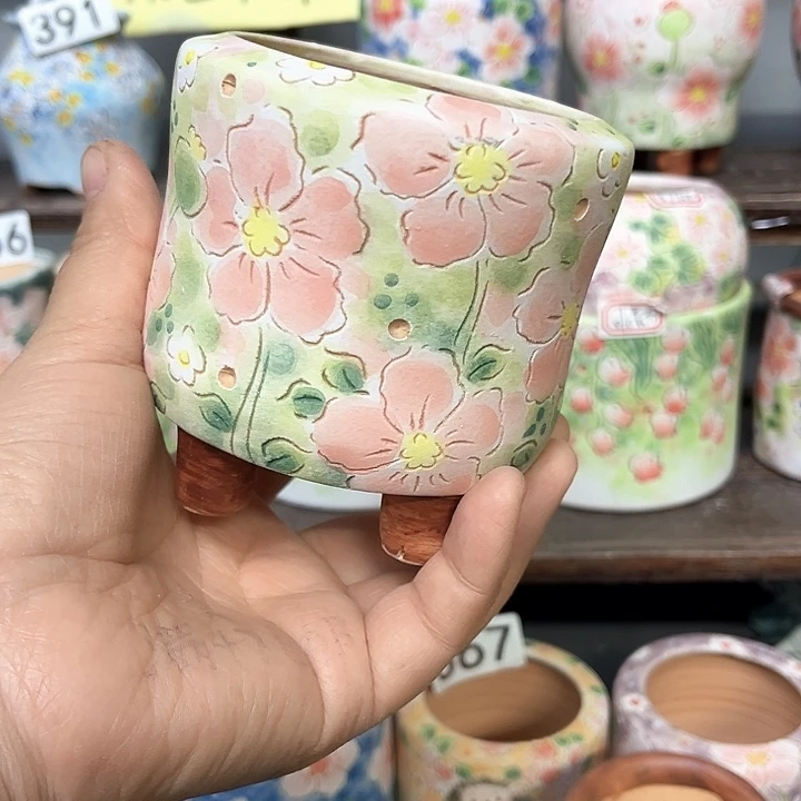 哼***哈手工制作多肉花盆