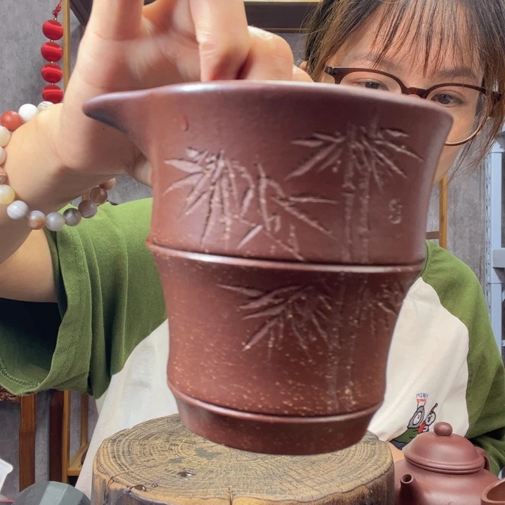 茶杯紫砂原矿紫砂杯
