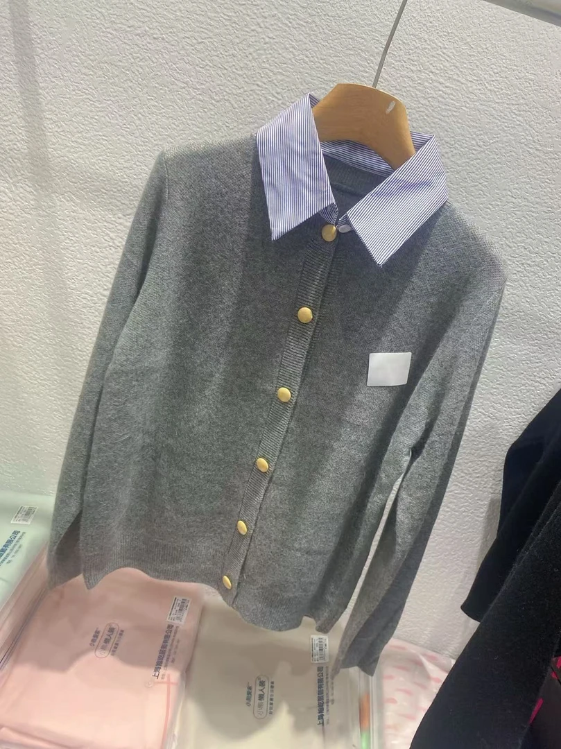 条纹领#超设计感毛衣