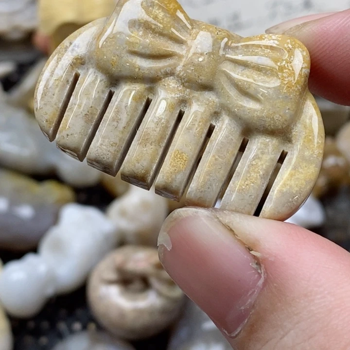 颈饰未镶嵌硅化珊瑚（珊瑚玉）小