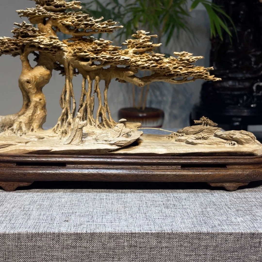 李***霸楠木摆件工艺品摆件