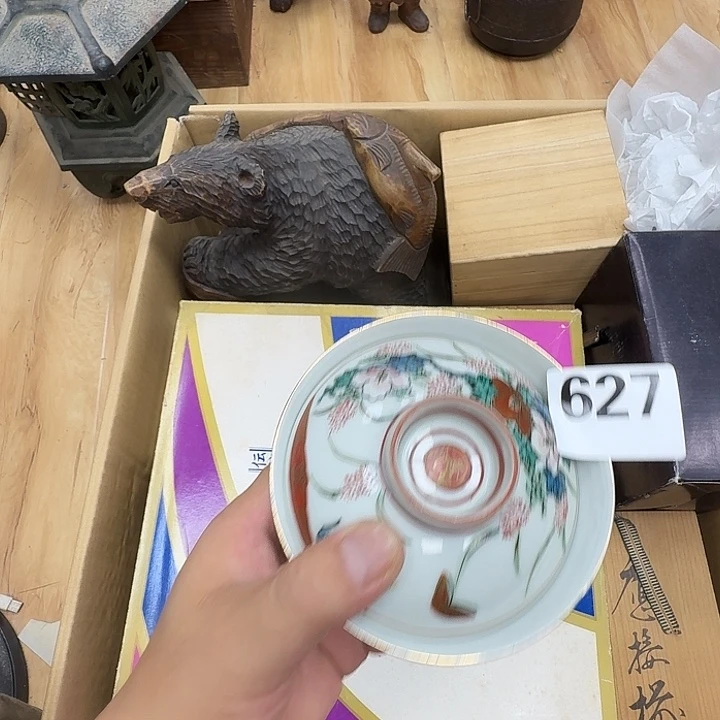 瓷片工艺品摆件瓷器摆件正能量