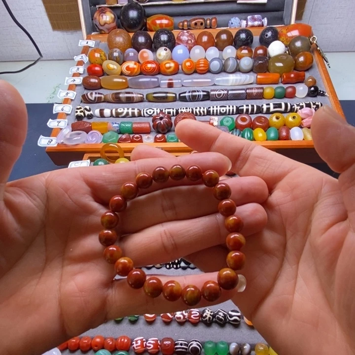 玛瑙/玉髓未镶嵌巴西玛瑙饰品桶珠