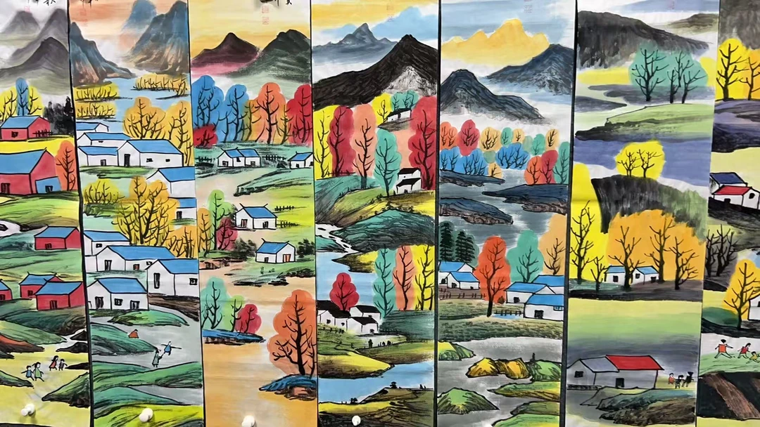 【树新】精品十二条屏装饰画通用链接