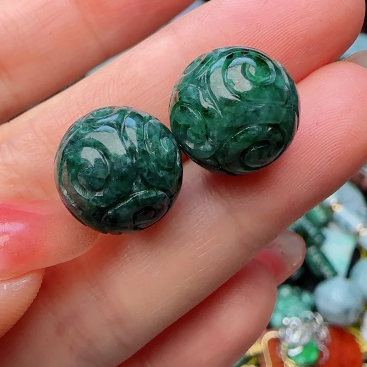 翡翠颈饰未镶嵌天然A货26