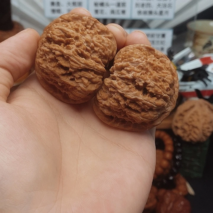 文玩核桃把件青*44尺137-14