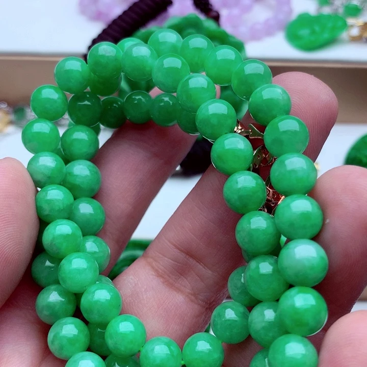 翡翠未镶嵌毛衣链