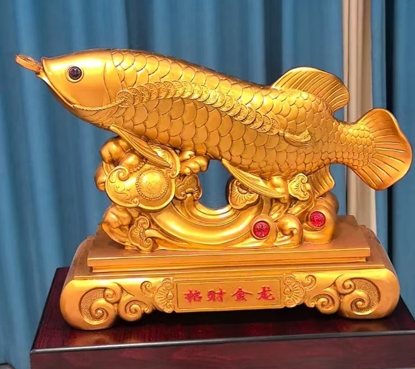 金龙鱼摆件家居装饰摆件客厅酒柜装饰品企业开业礼品