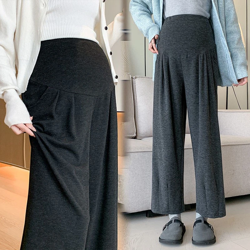大码孕妇九分糯米裤2025春季新款休闲裤外穿百搭宽松阔腿裤200斤