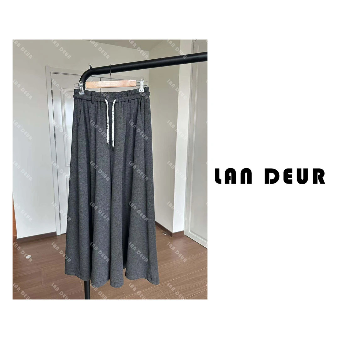 JIUJIU【棱间叙事】设计感A字半身裙休闲简约裙裤时尚百搭宽松女